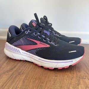 Brooks Adrenaline GTS 22 1203531B080 Black Running Shoes Sneakers Womens Sz 10 B